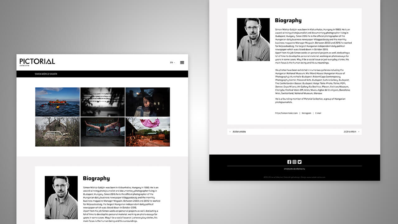 Pictorial Collective Webdesign